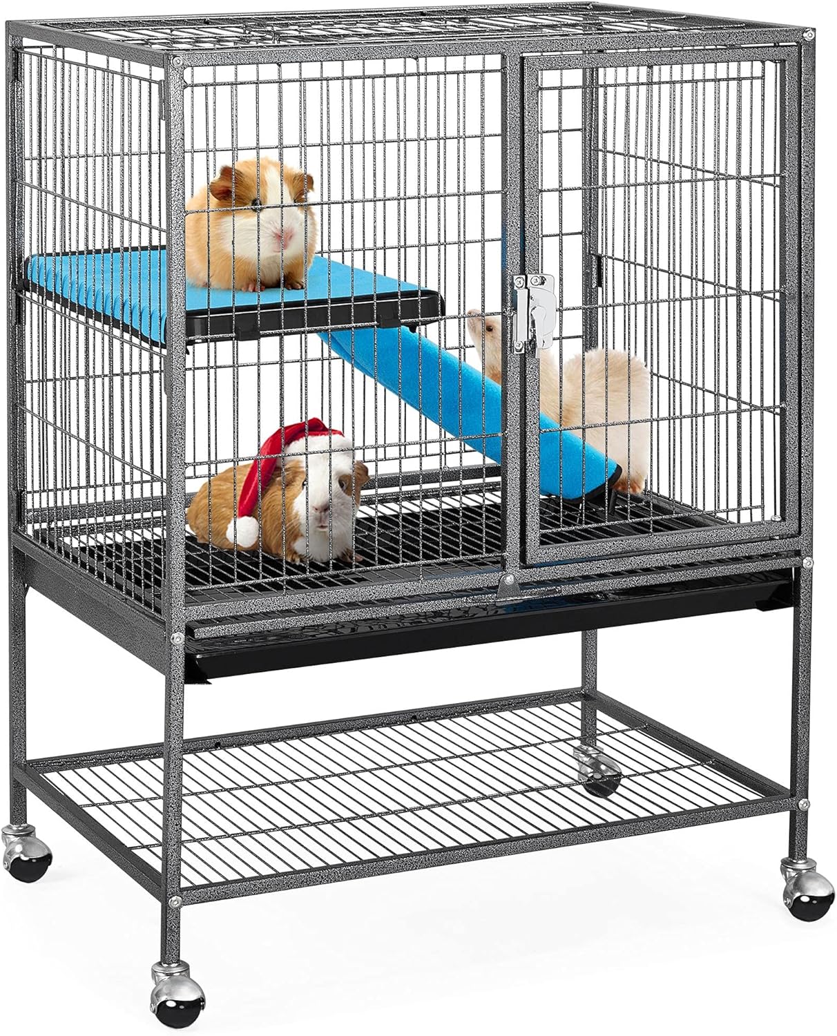Yaheetech Metal Rolling Cage for Small Animals with Ramp