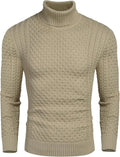 Men's Slim Fit Turtleneck Sweater for Relaxed Stylish Outfits