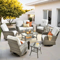 ovios 8 Pieces Patio Furniture Set with Comfy Cushions