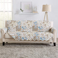Reversible Floral Patchwork Furniture Protector - Stain Resistant