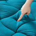 SLEEP ZONE King Size Cooling Mattress Pad - Zoned Quilted Comfort