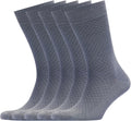 VRD Mens Dress Socks 5-Pack Bamboo Crew Socks - Comfortable Everyday