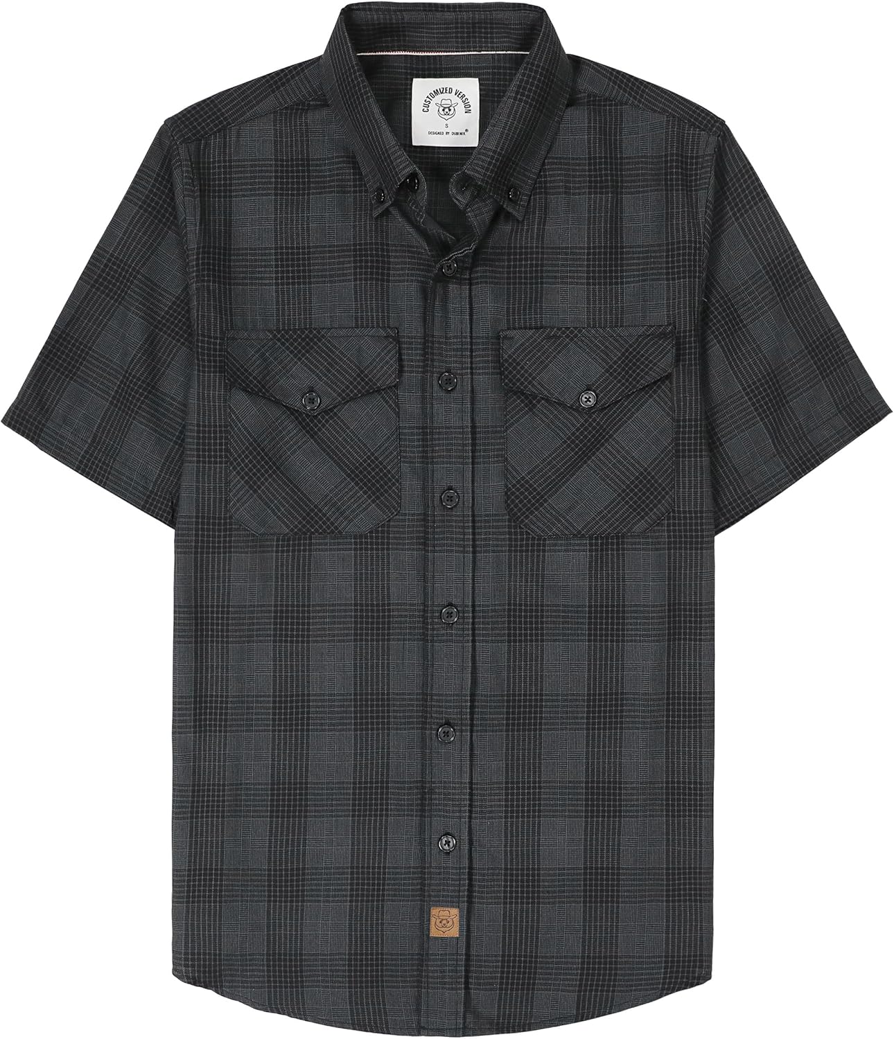 Dubinik Mens Short Sleeve Button Down Shirts for Casual Style