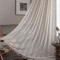 Boho Chic Handmade Lace Curtain | Vintage Farmhouse Drape | 84 Length x 59 Width