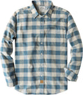 Dubinik Flannel Shirt for Men Plaid Button Down Long (Style WJWN)