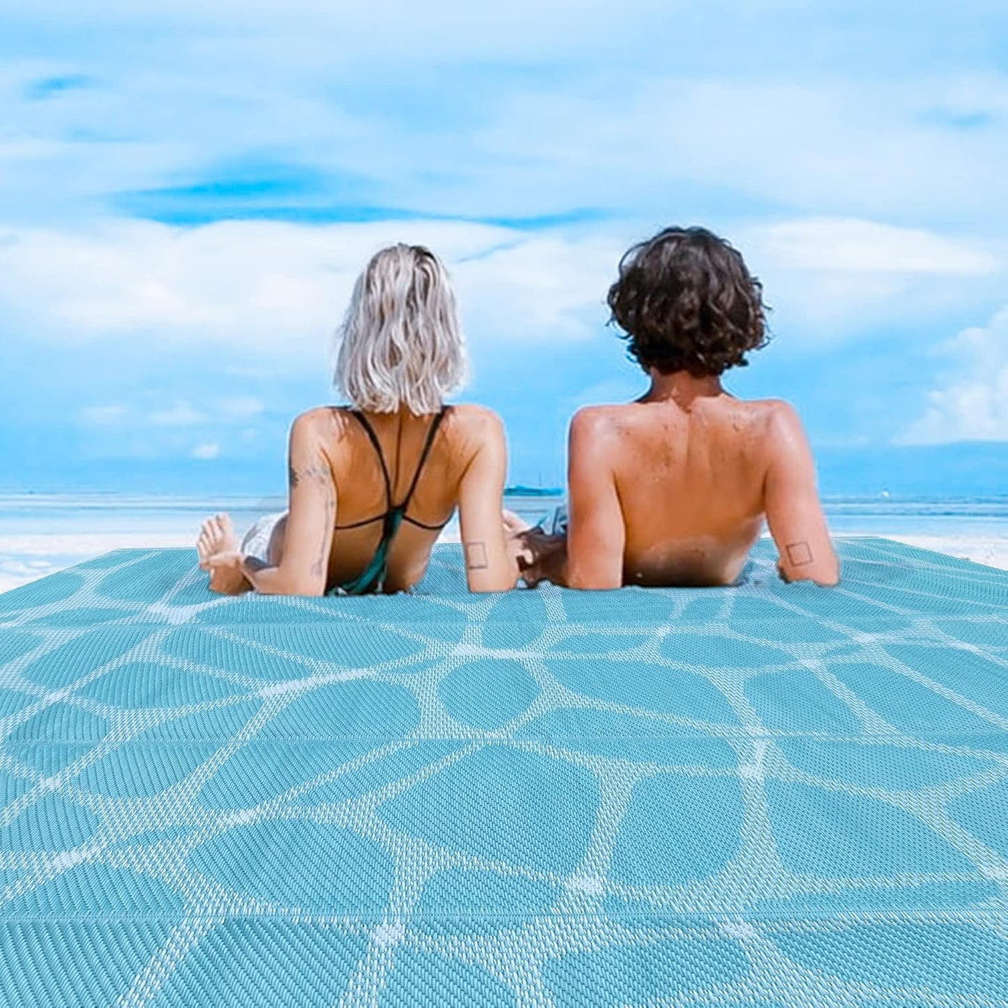 Boulder Bee Outdoor Rugs - Waterproof Quick Drying Beach Mats