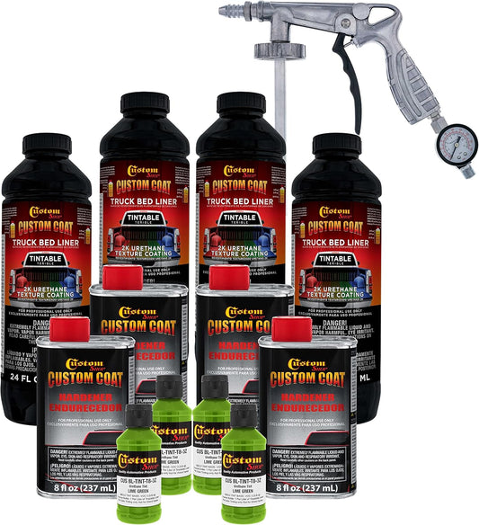Custom Coat Lime Green 1 Gallon Truck Bed Liner Kit Review