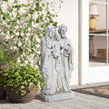 LuxenHome Holy Family Statue for Indoor Outdoor Decor Gift