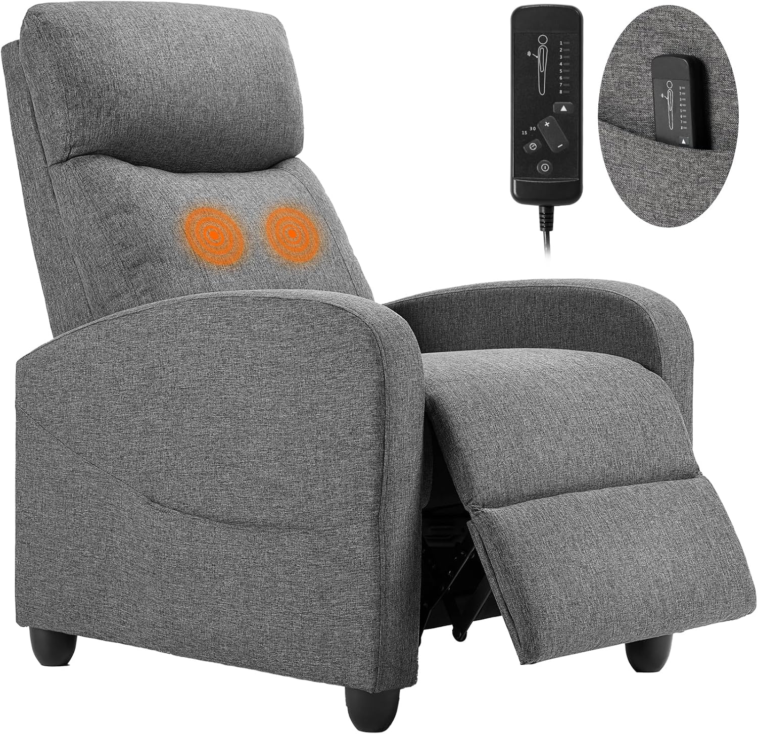 Sweetcrispy Massage Recliner Chair for Adults with Lumbar Support