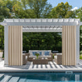Outdoor Curtains for Patio Biscotti Beige W52 x L95 - Windproof