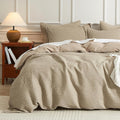 100% Cotton Waffle Duvet Cover King - Soft, Breathable All-Season