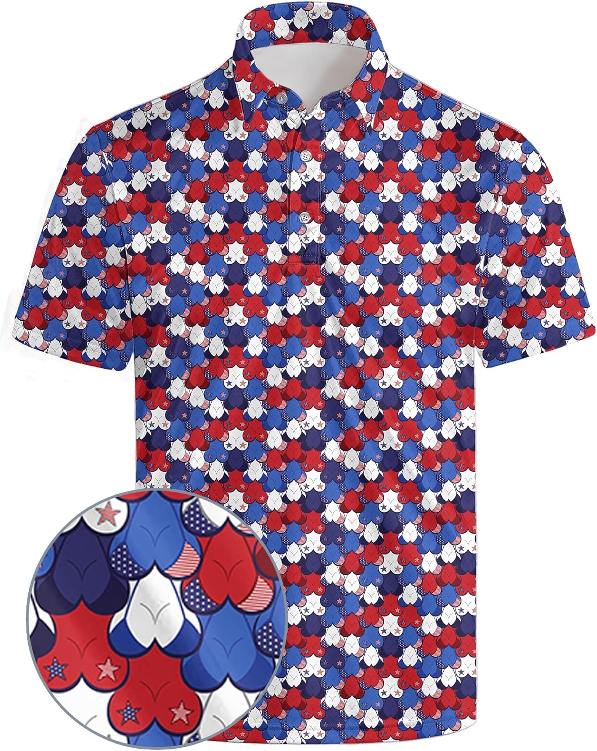 Quick-Dry Funny Golf Polo for Men