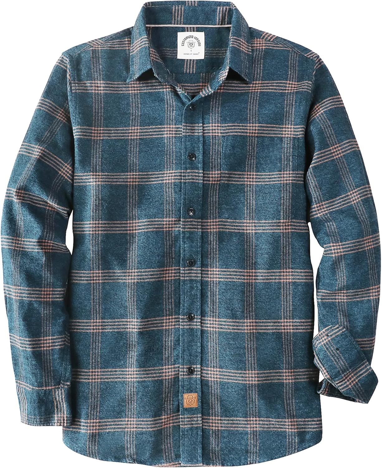 Dubinik Flannel Shirt for Men - Cozy Cotton Long Sleeve Style