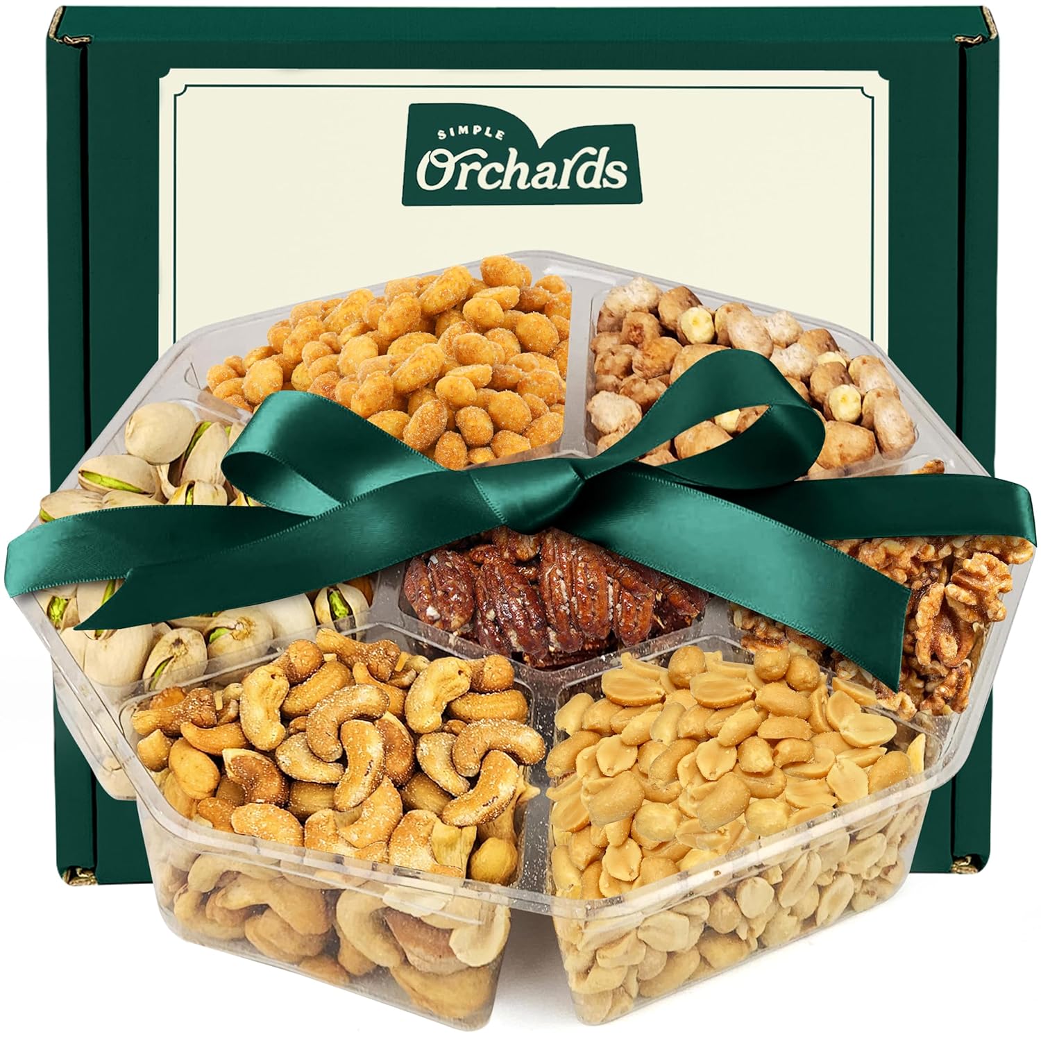 Gourmet Nuts Gift Basket - Freshly Roasted Nut Variety Pack