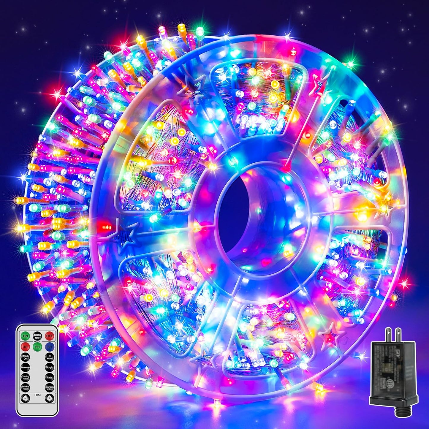 String Lights Indoor 1200LED 196FT for Holiday Decorations