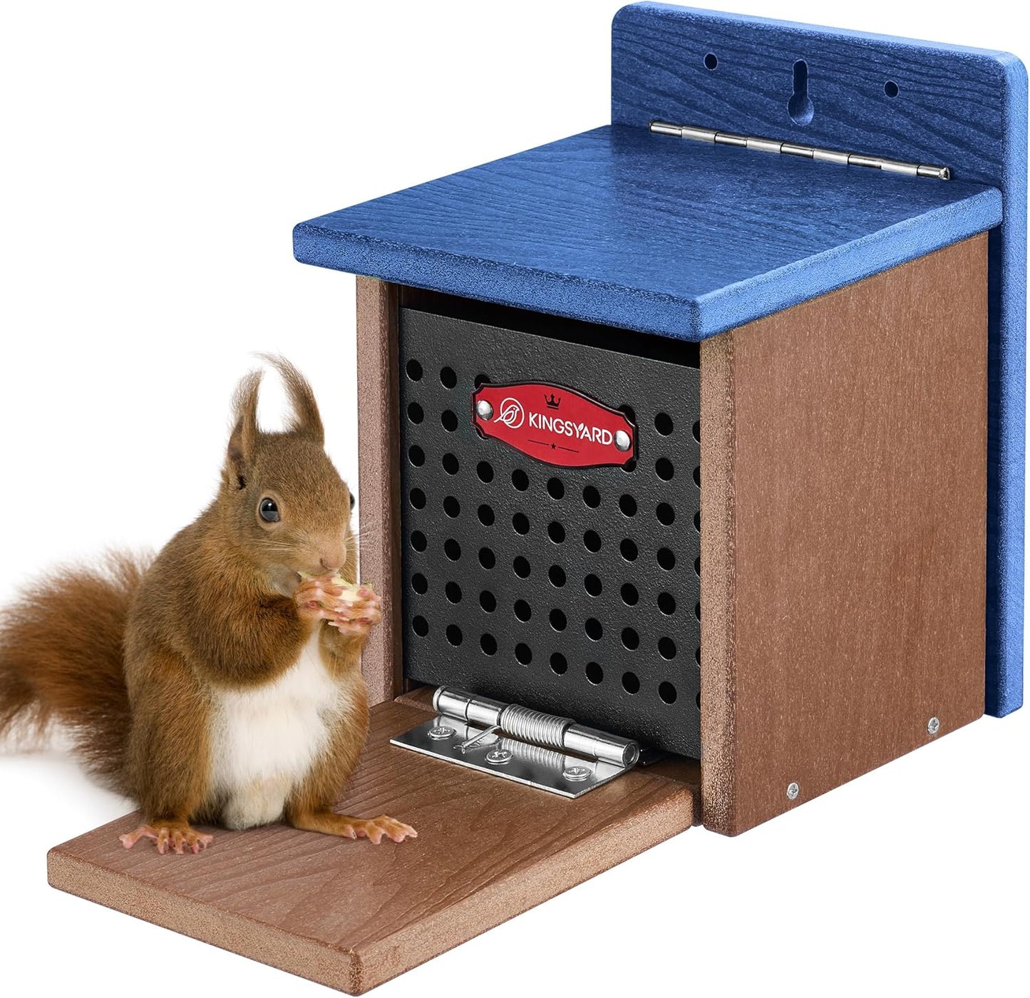 Kingsyard Squirrel Feeder Box for Outside - Durable and Fun