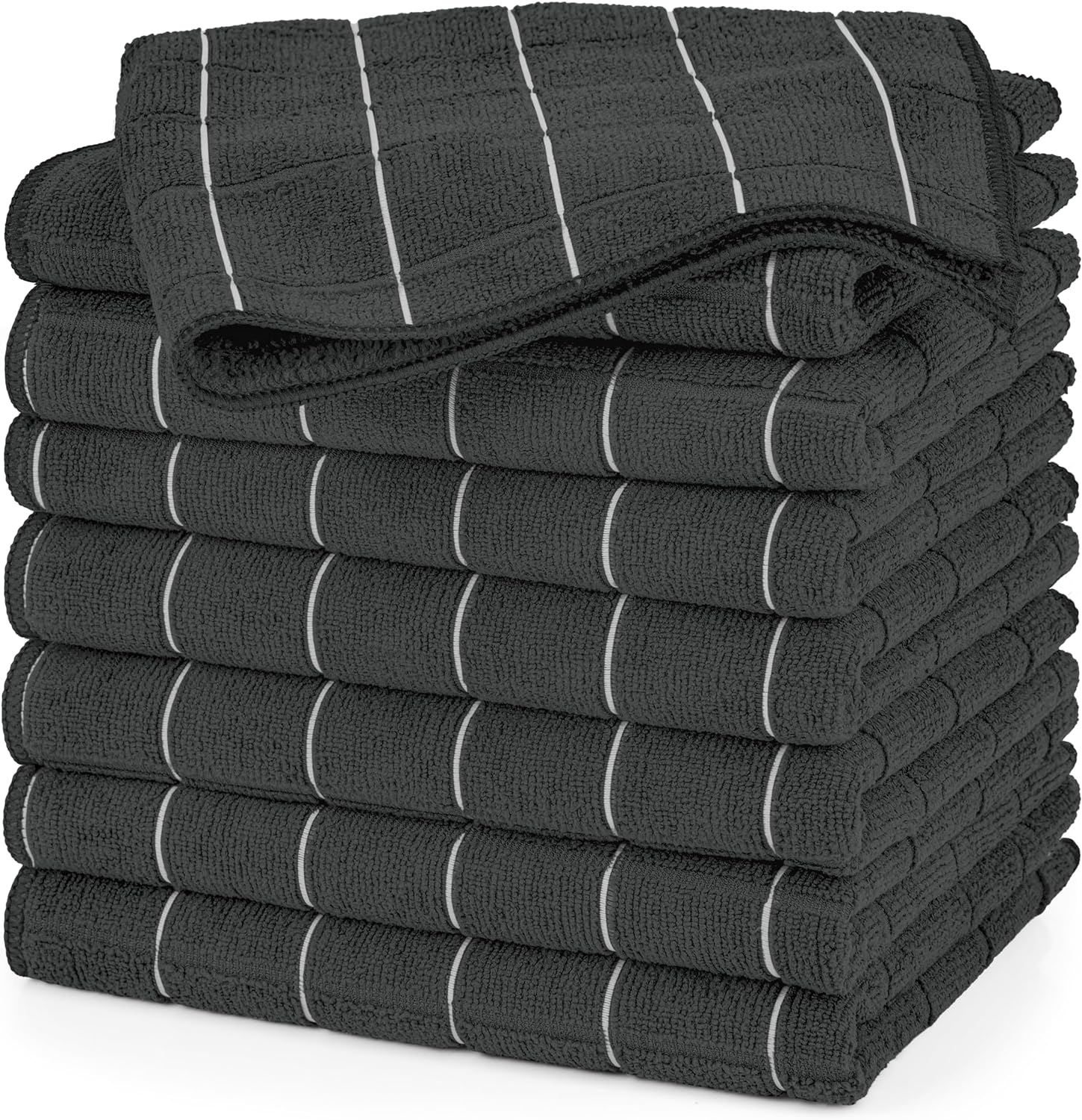 Super Absorbent Microfiber Kitchen Towels - 8 Pack