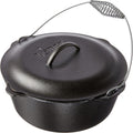 Lodge 7 Quart Pre-Seasoned Cast Iron Dutch Oven - Durable Cookware