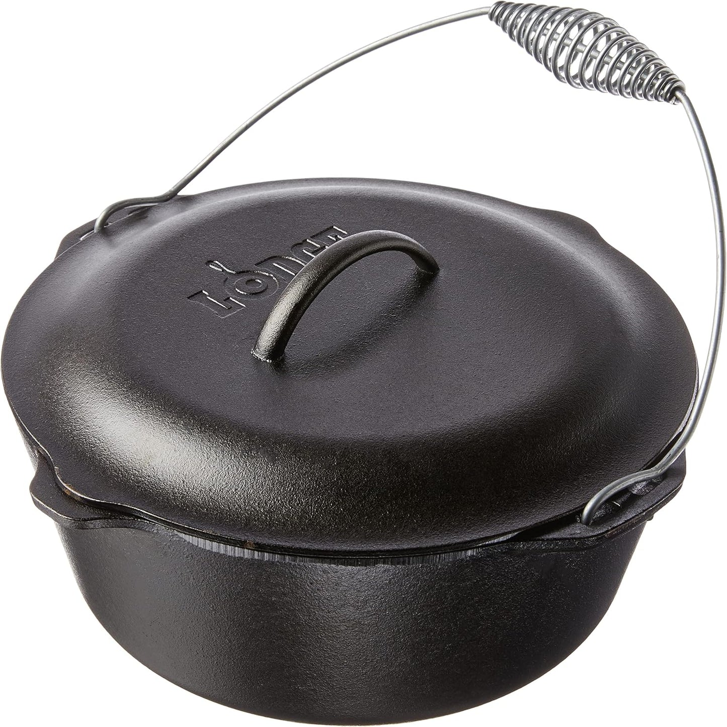 Lodge 7 Quart Pre-Seasoned Cast Iron Dutch Oven for Cooking