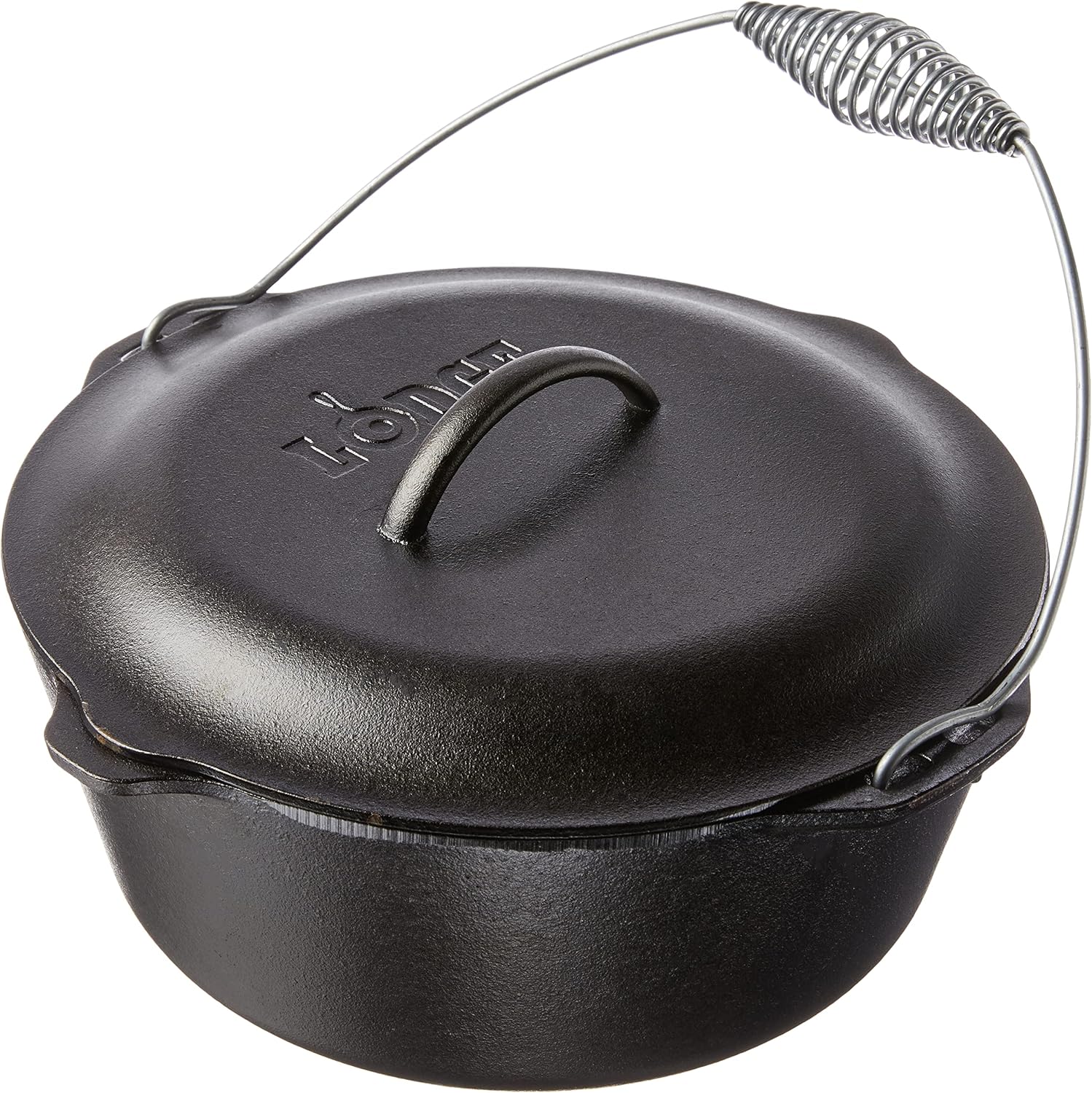 Lodge 7 Quart Pre-Seasoned Cast Iron Dutch Oven for Cooking