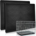 Cunno 2 Pcs Replacement Dog Crate Pan Tray Kennel Bottom Tray