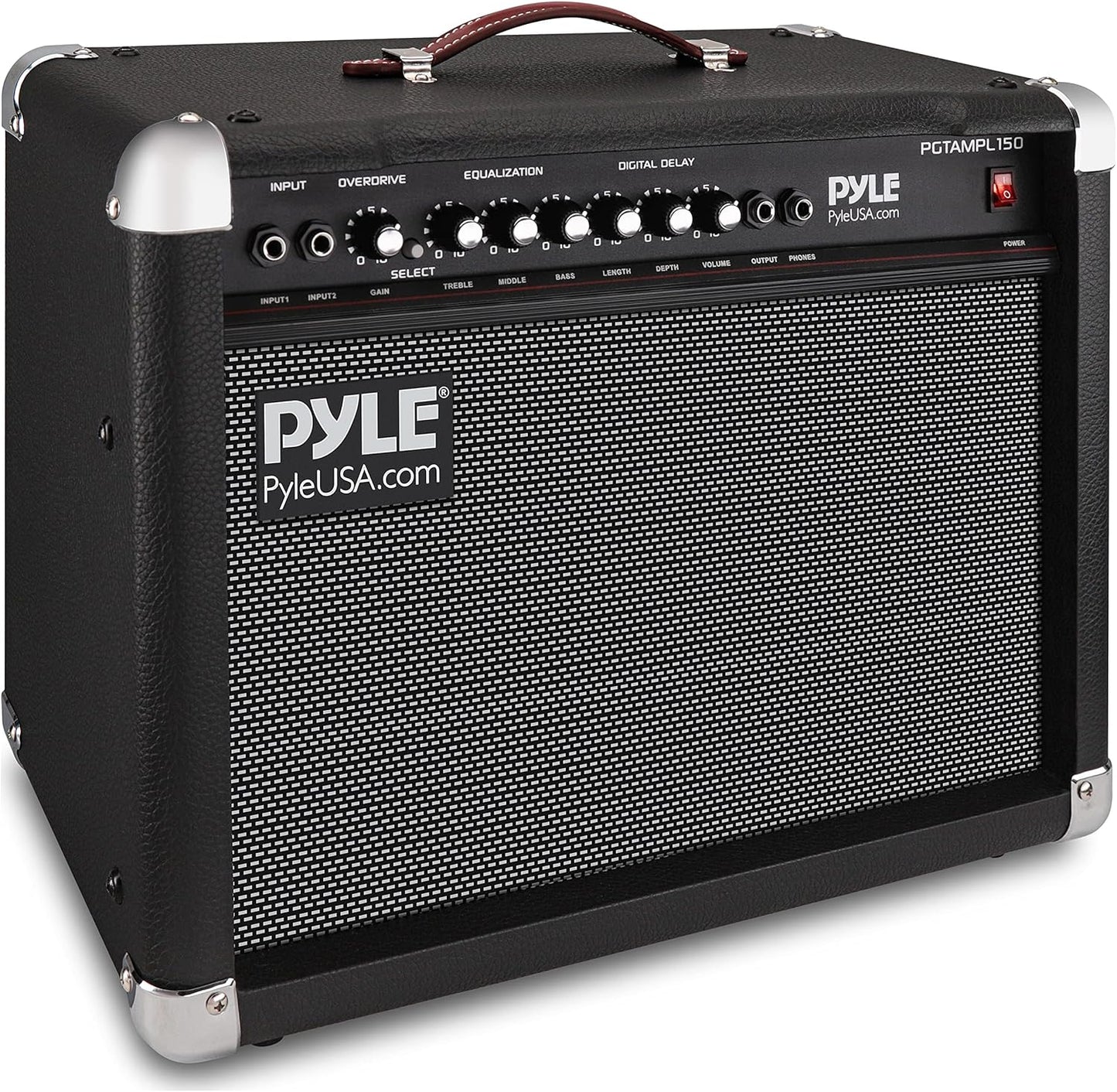 PyleUsa Portable Electric Guitar Amplifier with 40 Watt Power