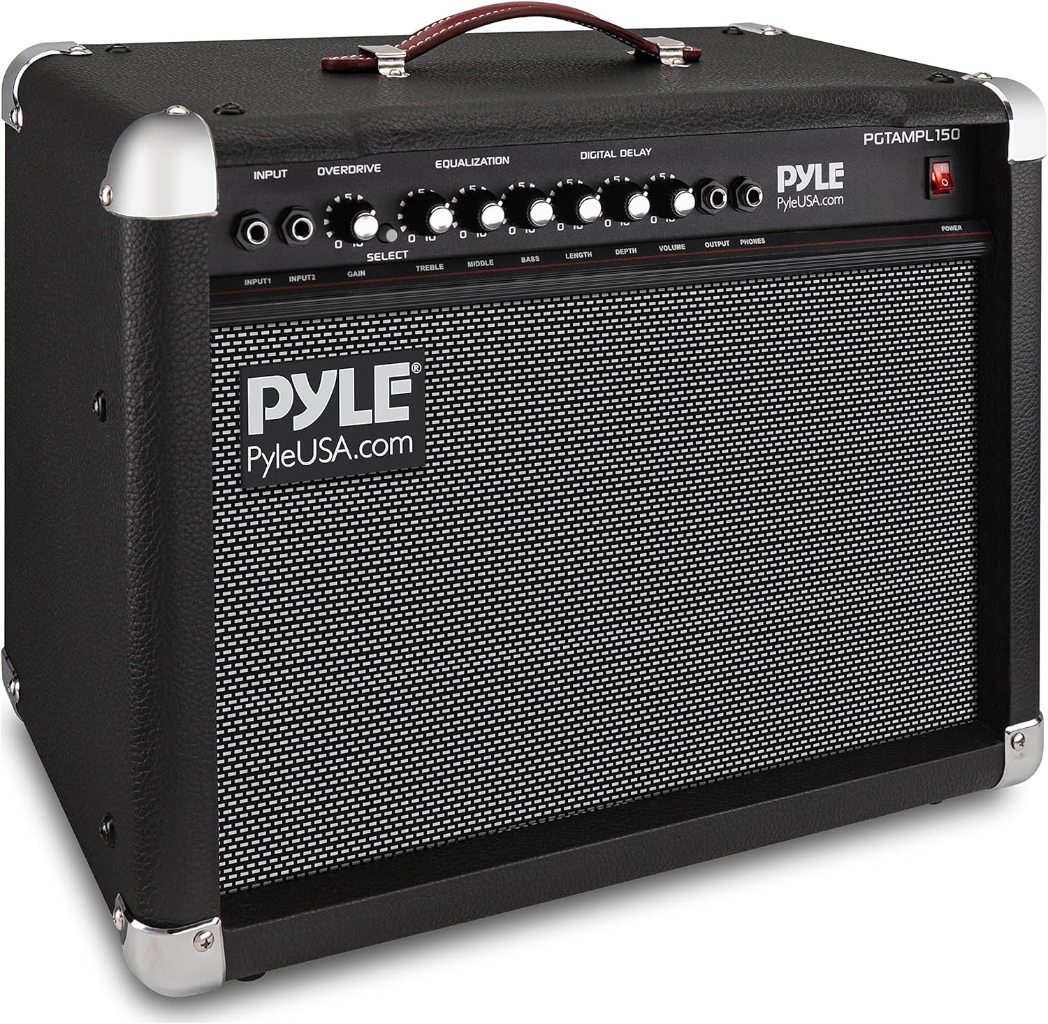 PyleUsa Portable Electric Guitar Amplifier with 40 Watt Power