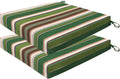 Honeycomb Outdoor Essentials 19 x 19 Stripe Pine Green Seat Pads