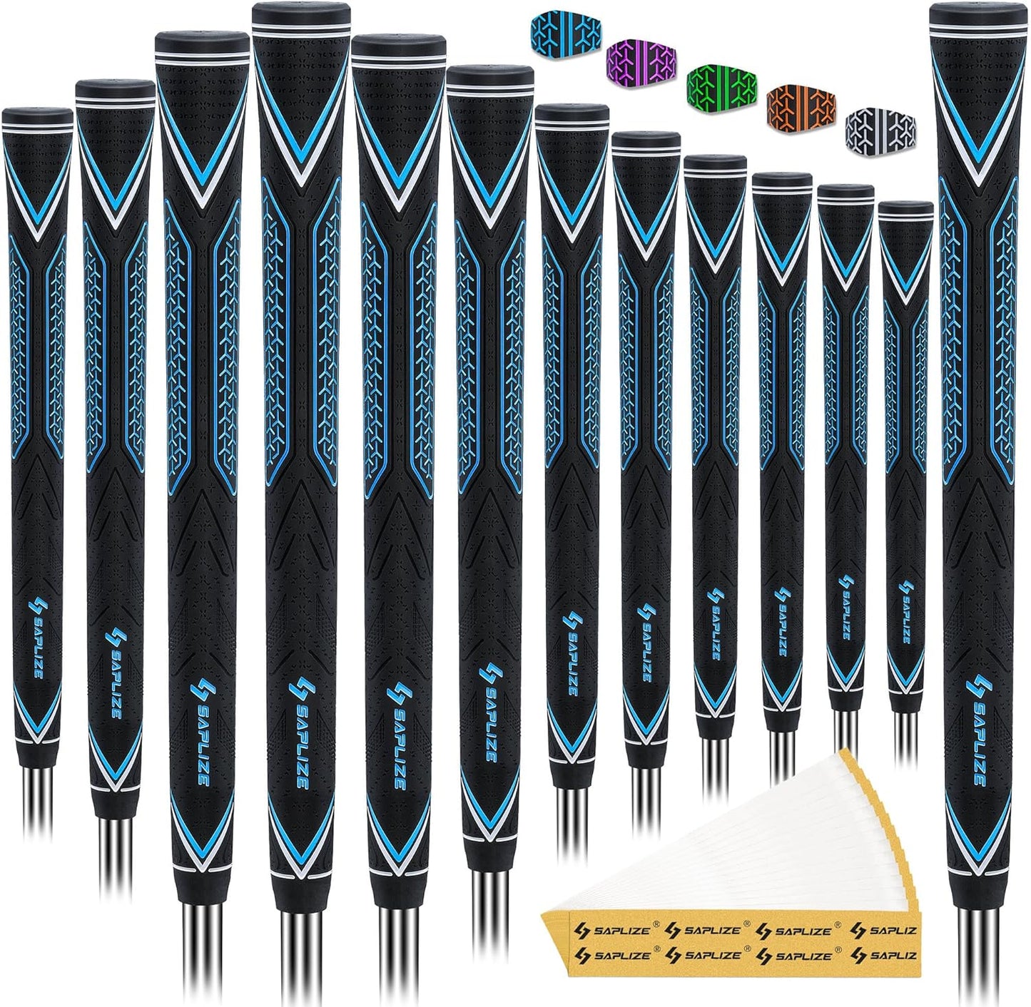 SAPLIZE High-Performance Golf Grips with Shock Absorption