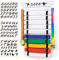 10 Belts Karate Belt Display Rack with Stickers - Personalized Martial