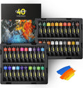 Magicfly Oil Paint 40pcs (18ml) - Rich Vibrant Colors for Canvas