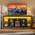 YITAHOME 33.5 Tall TV Stand - Stylish Storage & Power Outlets