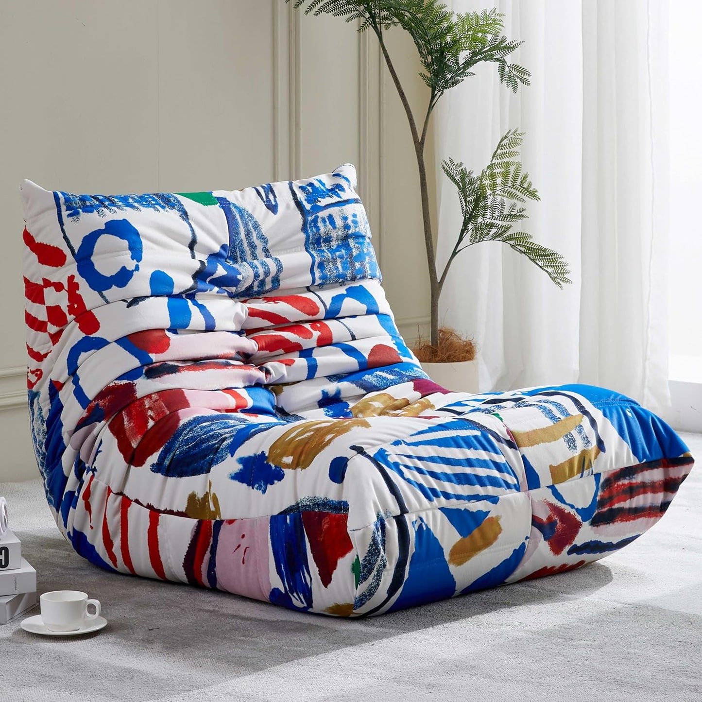 Bean Bag Chair for Adults - Comfortable Fireside Sofa