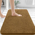 36x24 Chenille Bath Rug in Ochre - Soft, Quick-Dry Bath Mat
