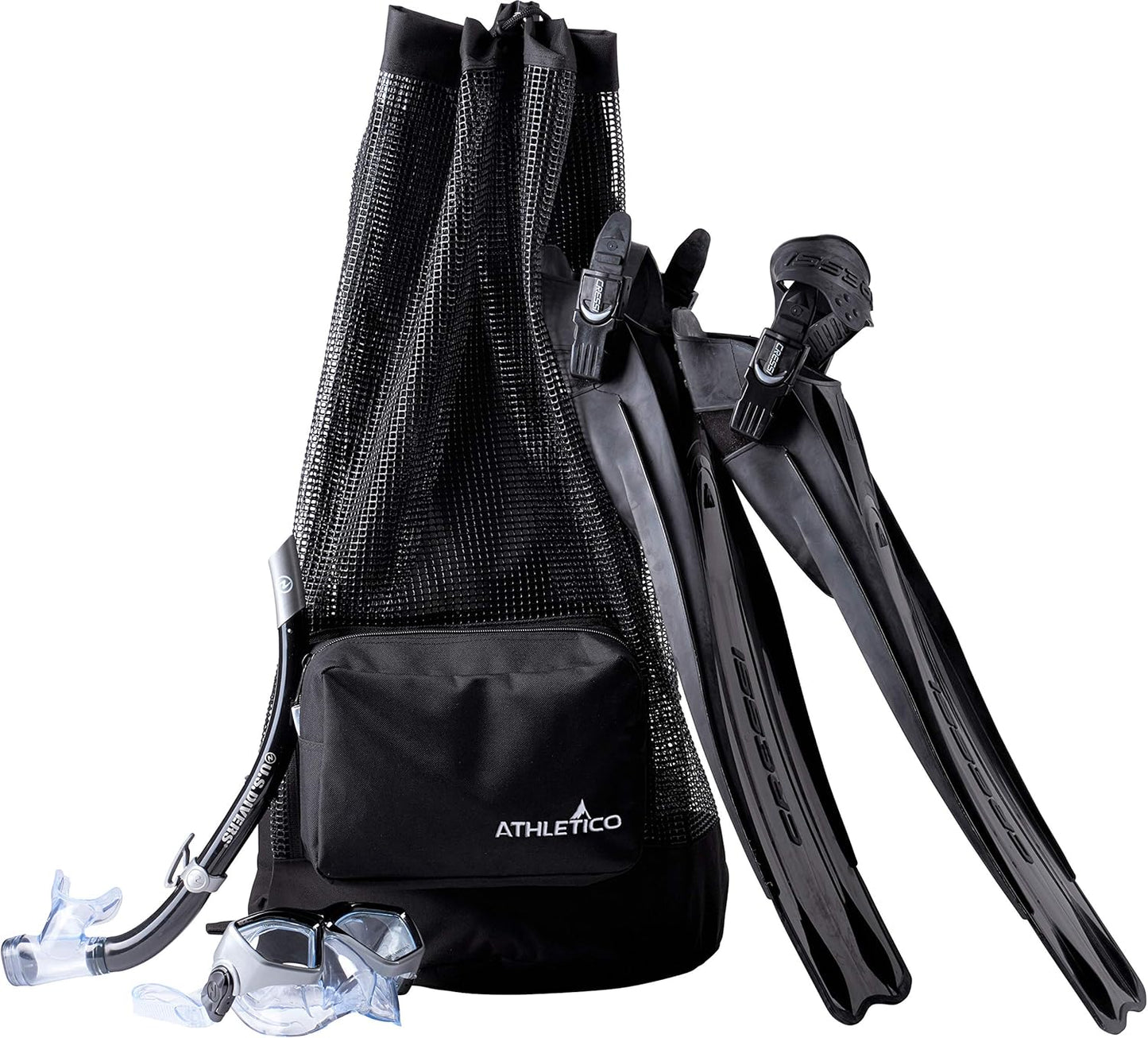 Athletico Scuba Diving Bag - XL Mesh Travel Backpack for Gear