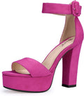 IDIFU IN5 Sabrina Platform Chunky High Heels - 5in Stable Lift