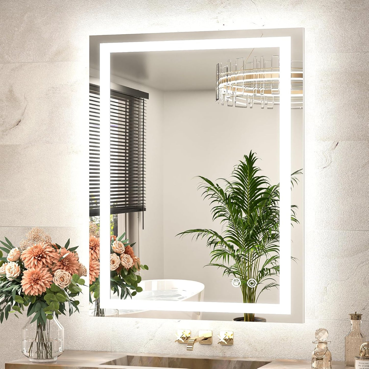 TETOTE LED Bathroom Mirror with Lights - Bright and Versatile