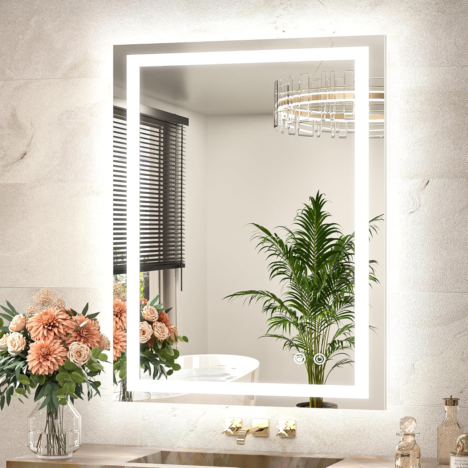 TETOTE LED Bathroom Mirror with Lights - Bright and Versatile