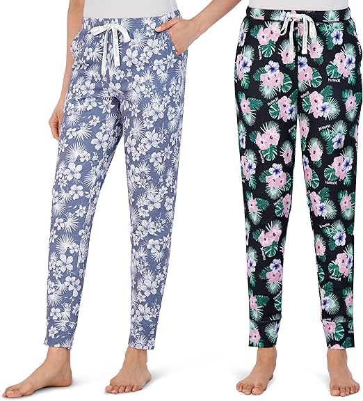 Hurley Womens 2 Pack Pajama Pants for Cozy Sleep Joggers
