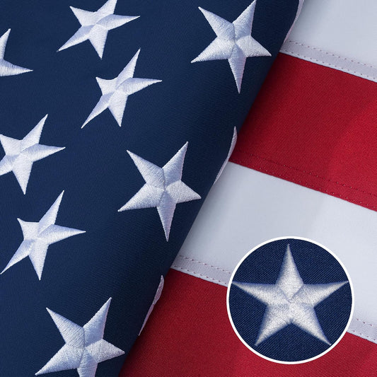 Indestructible 10x15 Ft American Flag for Outdoor Use