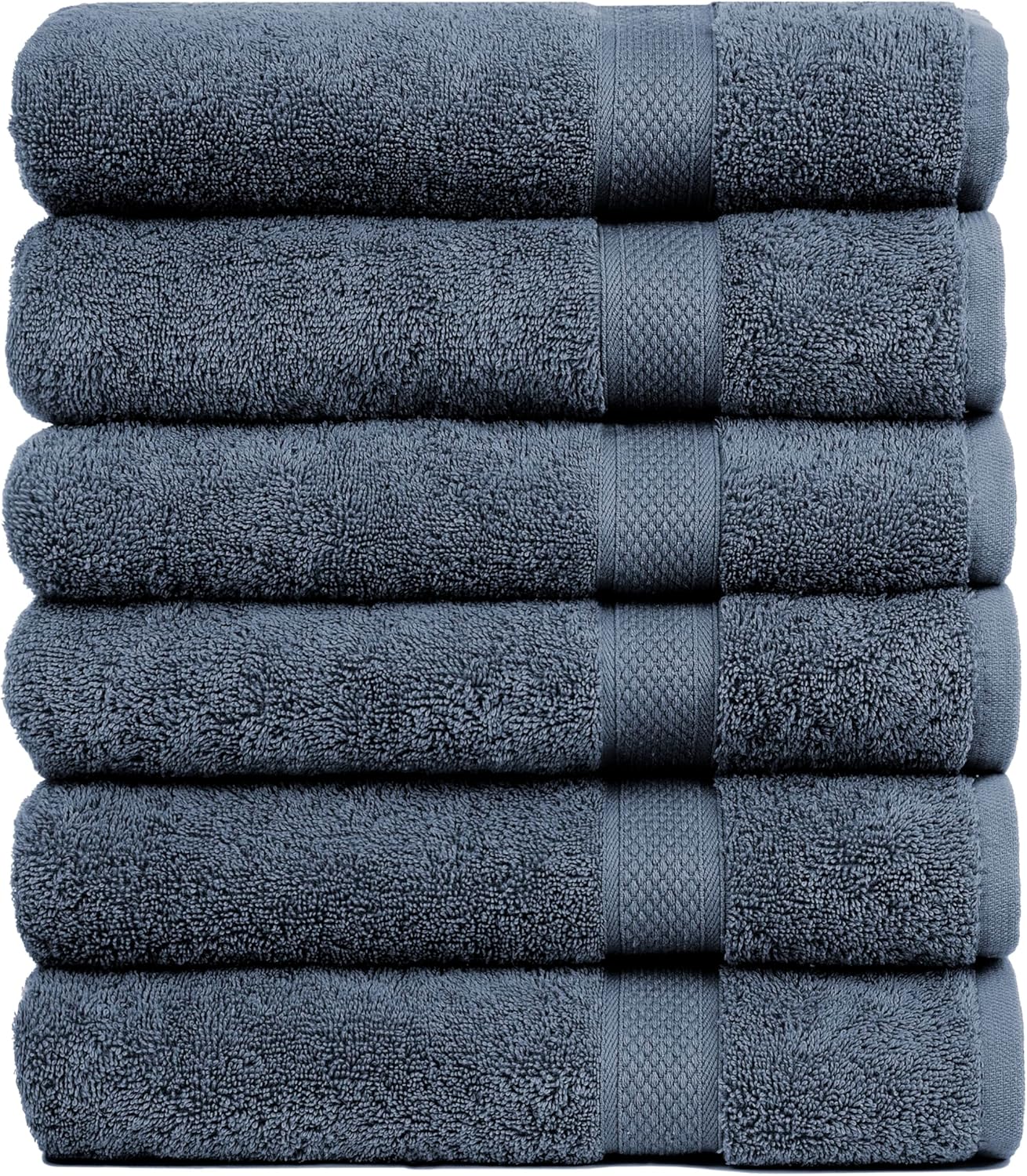 Luxury Cotton Bath Towels Set of 6 for Spa, Gym & Pool Use