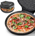MisterChef 1450W Countertop Pizza Maker: Non-Stick Ceramic Plate for Perfect Crepes & Pancakes!