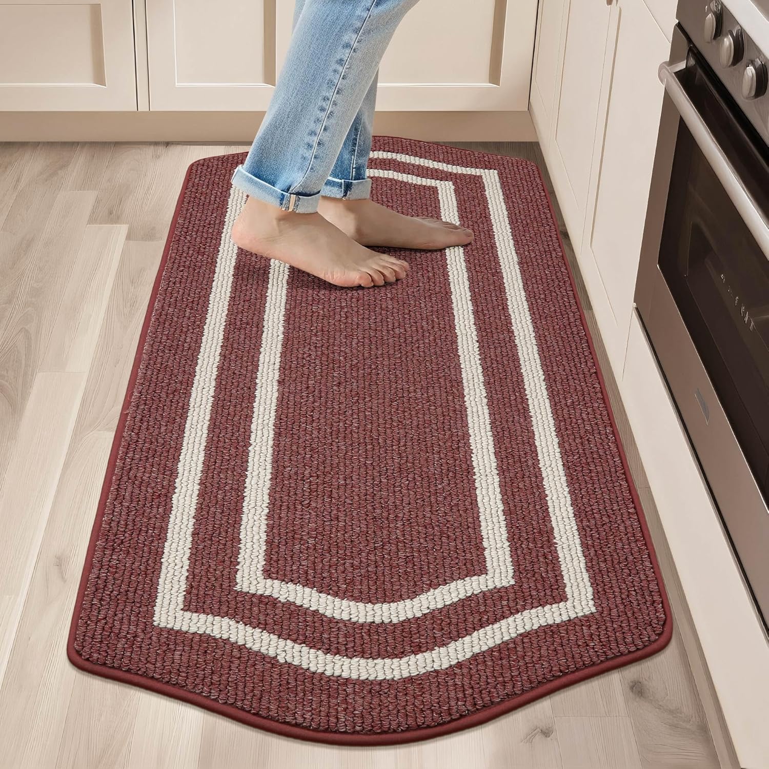 COSY HOMEER Long Kitchen Floor Mats for Sink Super Absorbent