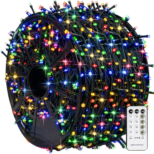 1000 LED Christmas Lights for Indoor and Outdoor Decor