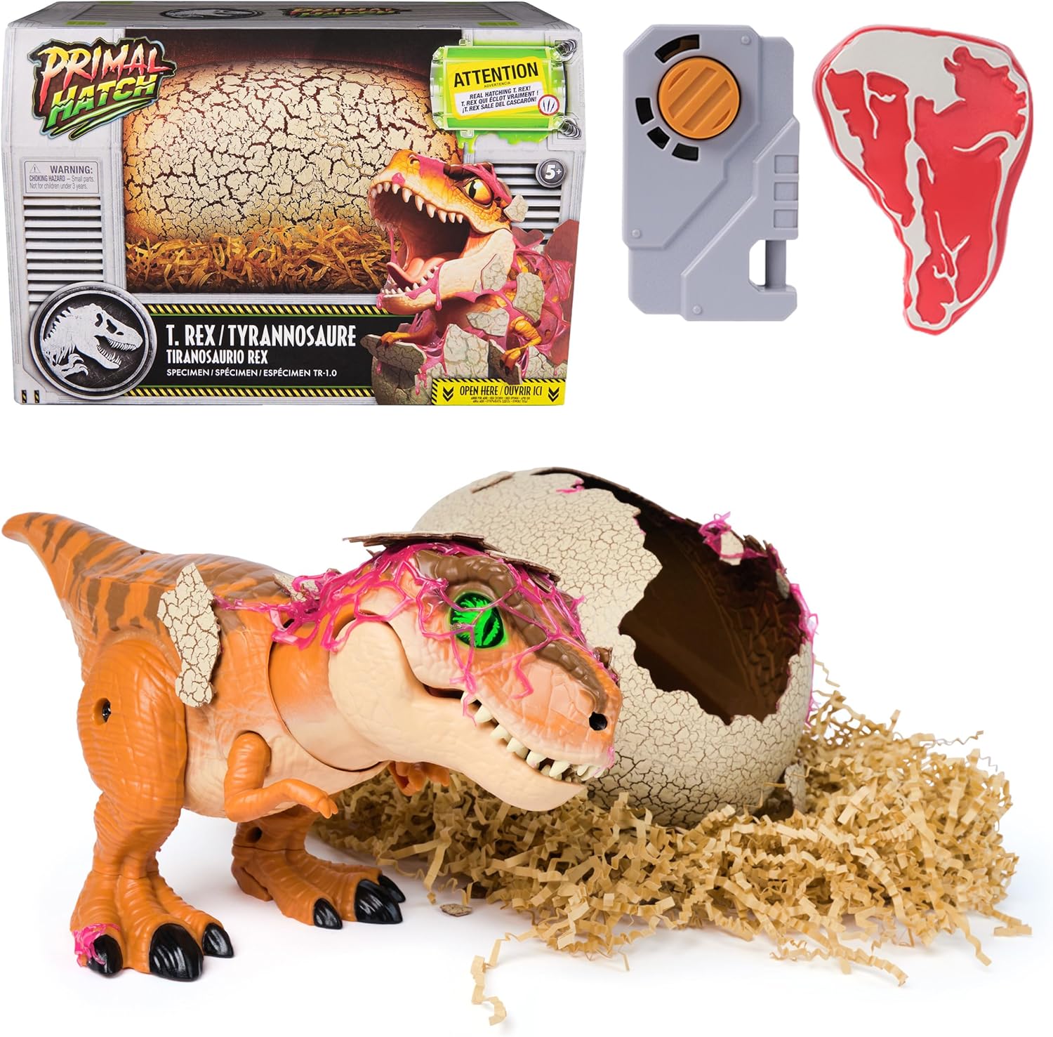 Interactive Jurassic Dinosaur Toy for Kids with Sounds & Reactions