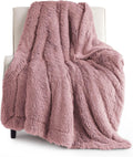 Bedsure GentleSoft Fuzzy Sherpa Faux Fur Twin Blanket Cozy Gift