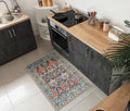 2x3 Rug Machine Washable Entry Rug - Non-Slip Low Pile Vintage