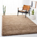 Milan Shag Accent Rug 4 ft x 6 ft Dark Beige - Plush 2in Pile