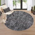 RUGSREAL Washable Round Rug 4x4 ft for Modern Home Decor