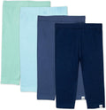 Organic Cotton Baby Leggings 4-Pack - Soft Patterns for Girls